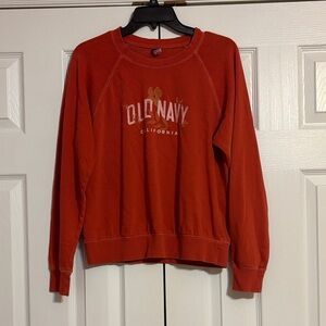 Old Navy Women's Burnt Orange Light-Weight California Sweatshirt Size XS